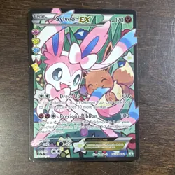 Pokemon TCG Sylveon EX Generations Full Art Holo Ultra Rare RC32/32 2016 English - Image 1
