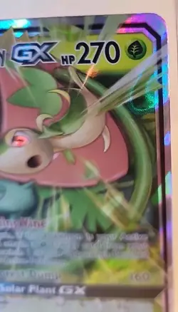 Venusaur & Snivy GX 1/236 TagTeam Cosmic Eclipse Holo Ulta Rare Pokemon Card NM - Image 3
