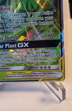 Venusaur & Snivy GX 1/236 TagTeam Cosmic Eclipse Holo Ulta Rare Pokemon Card NM - Image 4