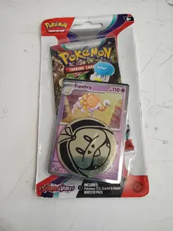 Pokemon TCG Scarlet & Violet Espathra Promo Checklane Booster Blister Pack New - Image 1