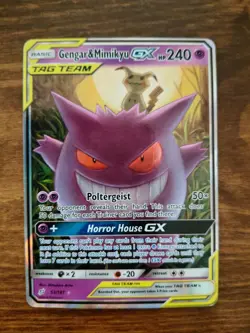 Pokemon: Gengar & Mimikyu GX 53/181 Sm-Team Up Holo - Image 1