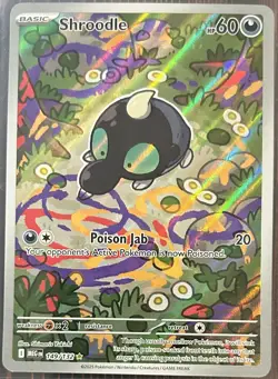 Shroodle 149/132 Illustration Rare Mega Evolution Pokemon Holo Near Mint - Image 1