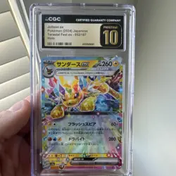 Pokemon Jolteon ex Terastal Fest Ex 052/187 Holo CGC 10 Japanese - Image 1