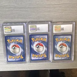 Pokemon Base Set 1999 CGC 10 Lot (3) Poliwag 59/102 Starmie 64/102 Arven 235/091 - Image 2