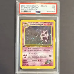 Sabrina's Gengar Gym Heroes 1st Edition Holo Rare 14/132 Pokemon TCG Card - Image 1
