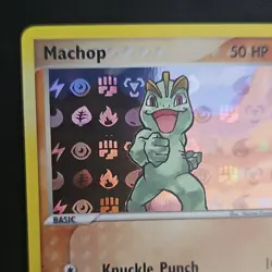 Pokemon Machop 64/101 EX Hidden Legends Common Reverse Holo 2004 - Image 2