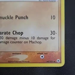 Pokemon Machop 64/101 EX Hidden Legends Common Reverse Holo 2004 - Image 4