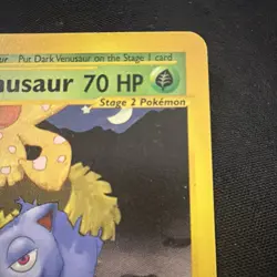 Pokemon Dark Venusaur Promo Stage 2 70 HP Best of Game Regular 007/009 2003 - Image 3