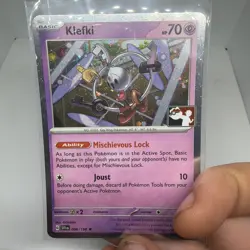 Klefki Holo Pokemon Prize Pack Series 4 Promo Pokemon Card NM/LP Play Stamp - Image 1