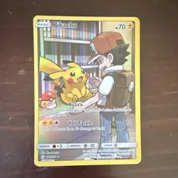 Pokemon Pikachu Sm-Cosmic Eclipse Secret Rare Full Art Holo 70 HP Card 241/236 - Image 1