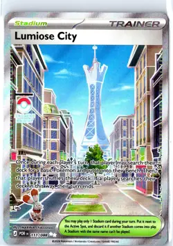 Lumiose City 111/088 Pokemon Ultra Rare Perfect Order Near Mint - Image 1