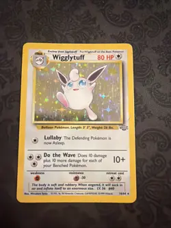 Pokemon Wigglytuff Holo Rare Jungle 16/64 Unlimited English 1999 - Image 1