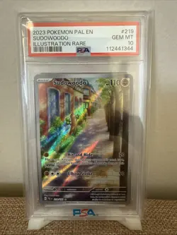Sudowoodo 219/193 Pokemon TCG Sv02: Paldea Evolved Illustration PSA 10 - Image 1