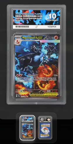Pokemon TCG Mega Charizard X EX 125/094 🔥 - Ace 10 all 10 SUBGRADES - Image 1