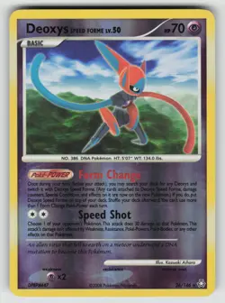 Deoxys Speed Forme 26/146 Rare Legends Awakened Pokemon Reverse Holo LP - Image 1