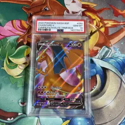 PSA 10 Charizard V SWSH 050 Pokemon Champion's Path Promo Graded Card - Image 1