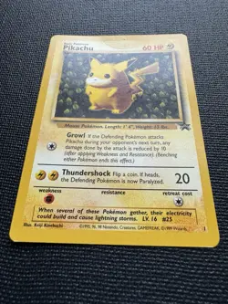 Pokemon Pikachu #1 Black Star Promo 1999 WOTC Vintage Non-Holo - Image 2