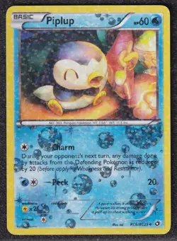 Piplup RC6/RC25 B&W Legendary Treasures Radiant Collection EX-NM Pokemon TCG - Image 1