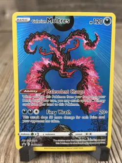 Pokemon Galarian Moltres Black Star Promo Trading Card NM - Image 1