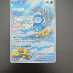 Pokemon TCG Piplup 098/094 PFL Full Art Holo Basic Water 2025 - Image 1