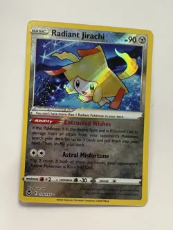 Pokemon Radiant Jirachi 120/195 Silver Tempest Radiant Rare Holo - Image 1
