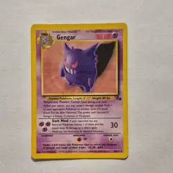 Pokemon Gengar Fossil Rare 20/62 80 HP Dark Mind Stage 2 Regular English - Image 1