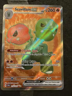 Pokemon TCG Scovillain EX 216/191 Surging Sparks Ultra Rare - Image 1