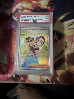Pokemon Perrin 220/167 Twilight Masquerade Special Illustration Rare Holo PSA 9 - Image 1