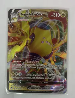 Pokemon Card - Regieleki Vmax 058/195 Silver Tempest Rare Holo Full Art NM - Image 1