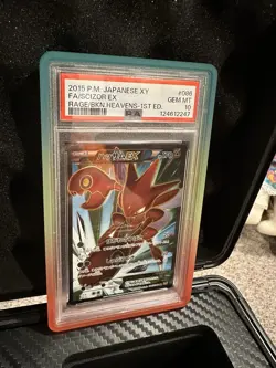 Pokemon Scizor EX PSA 10 Japanese XY Rage Of The Broken Heavens 1st Edition 2015 - Image 3