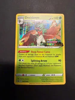 Decidueye - SWSH035 - Pokemon Sword & Shield Promo PreRelease Holo Rare Card NM - Image 1