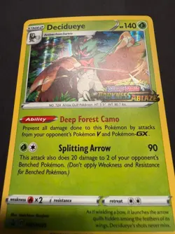 Decidueye - SWSH035 - Pokemon Sword & Shield Promo PreRelease Holo Rare Card NM - Image 3