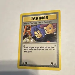 Pokemon 1st Edition Here Comes Team Rocket! Non Holo Team Rocket 71/82 Rare - Image 1