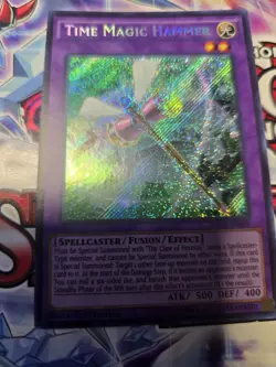 Yu-Gi-Oh! Time Magic Hammer DRL2-EN009 Secret Rare 1st Edition - Image 1