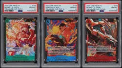 2026 One Piece EN Treasure Cup Sequential Set (3) - Luffy Ace Garp PSA 10 - Image 1