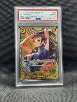 Nico Robin EB03-055 SP Alternate Art Foil Super Rare PSA 10 2025 One piece - Image 1