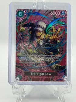 Bandai One Piece CCG Trafalgar Law SP OP13-031 Foil R Blocker Character Card - Image 1
