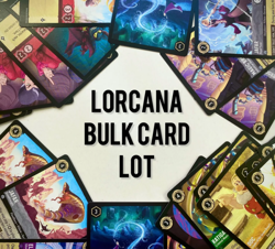 Disney Lorcana Trading Card Game - 100 Card Lot + 10 Cold Foils. SR, R, UC, C - Image 1