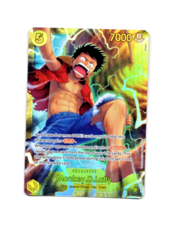 One Piece Kami's Island MONKEY.D.LUFFY OP15-119 Foil English SEC Card MINT-NM - Image 1