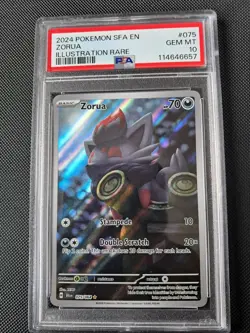 Zorua Illustration Rare Card 075/064 Shrouded Fable Series psa 10 - Image 1