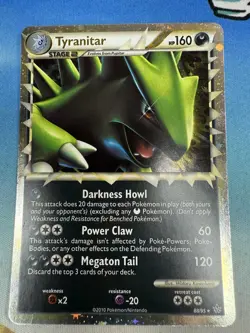 Tyranitar 88/95 Prime Heartgold Soulsilver Unleashed 2010 Pokemon Card - Image 1