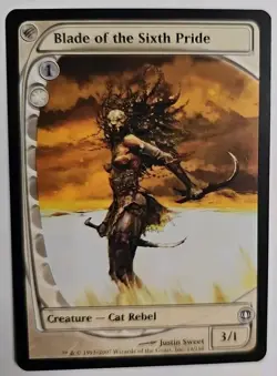 MTG Magic The Gathering Card Blade of the Sixth PrideCreature Cat Rebel Future - Image 1