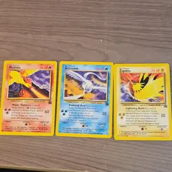 Pokemon TCG Wizards Black Star Promo Lot Moltres Articuno Zapdos by Wizards 1999 - Image 1
