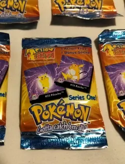 1999 Pokemon Artbox Action Flipz Series 1 Unopened Pack Lot of 31 - Image 2