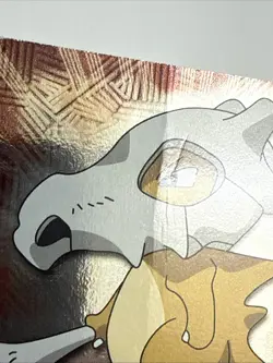 Topps Pokemon #104 Cubone Holo Foil TV Animation Series 2 Blue Logo HP - Creased - Image 3