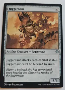 MTG Magic The Gathering Card JuggernautArtifact Creature Juggernaut Jumpstart - Image 1
