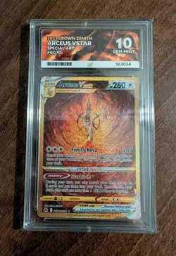 Arceus VSTAR GG70/GG70 Crown Zenith Pokemon TCG - ACE 10 Perfect Subgrades - Image 2