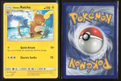 Alolan Raichu Non holo 17/30 SM Alolan Raichu Pokemon MP - Image 3
