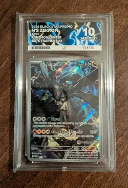 N's Zekrom MEP 031 Black Star Promo Pokemon Center Stamp Pokemon TCG - Ace 10 - Image 1