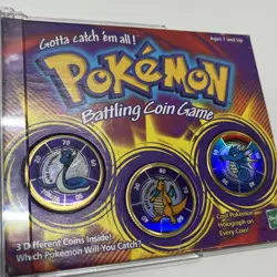 1999 Pokemon Battling Coin Game Dragonair, Dragonite and Seadra - Image 1